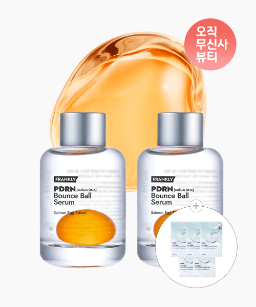 PDRN 바운스볼 연어세럼 30ml+30ml+[증정] 마스크팩 5매