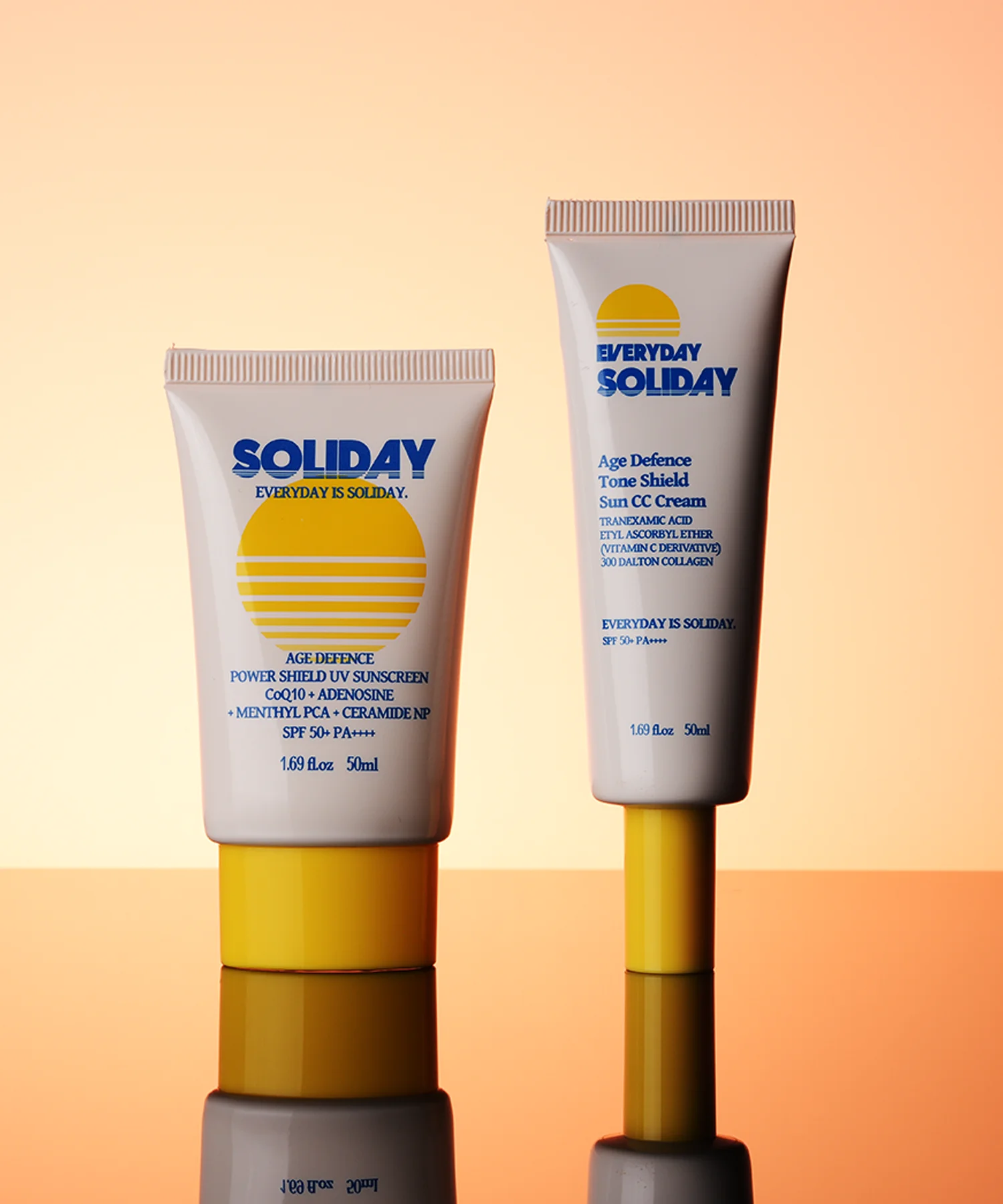 스킨디펜스 톤쉴드 선CC 50ml 1개 + 스킨 디펜스 파워 쉴드 유브이 선크림 50ml 1개